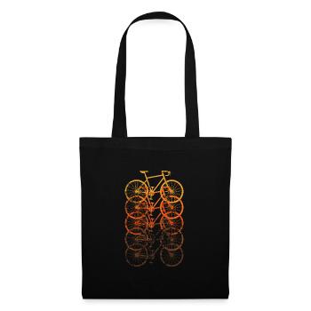 Bicycle Road Bike Vintage Retro Grunge - Tote Bag - black - Front