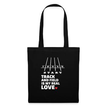 I love athletics - Tote Bag - black - Front