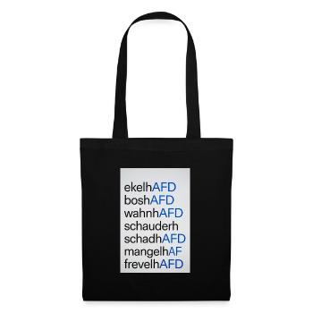 Anti AFD Design - Stoffbeutel - Schwarz - Vorne