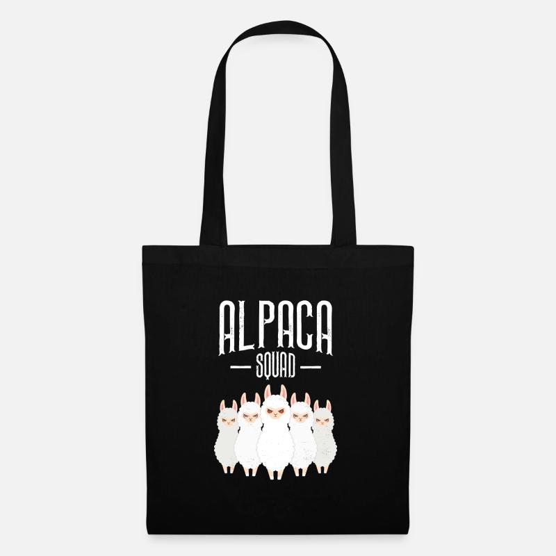 Alpaca Squad - Sac en tissu - noir