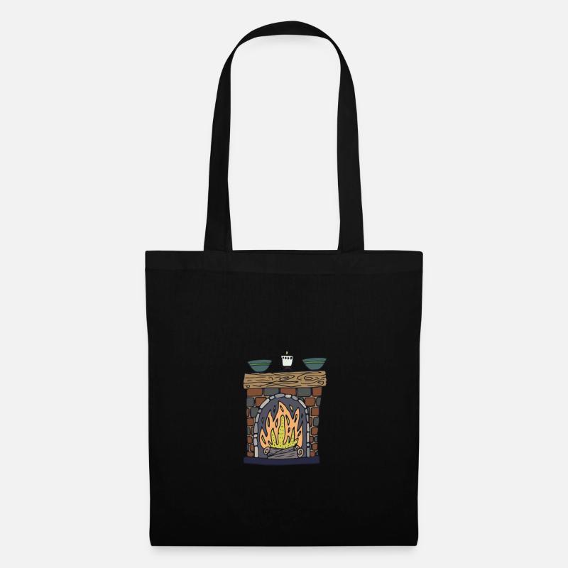 cheminée - Sac en tissu - noir