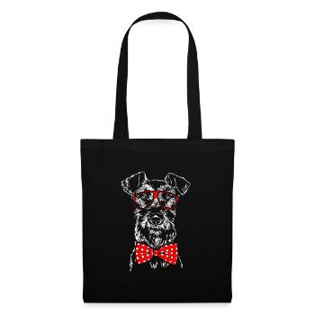 IRISH TERRIER drôle chien lunettes chiens Wilsigns - Sac en tissu - noir - Devant