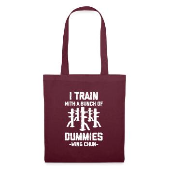 Humour Wing Chun pour les artistes martiaux - Sac en tissu - bordeaux - Devant