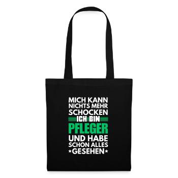 Nicht schockbarer Pfleger - Stoffbeutel - Schwarz - Vorne