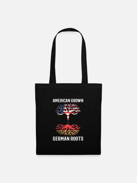 Amerikanisch Deutsch - Stoffbeutel - Schwarz