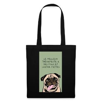 MON MEILLEUR AMI - Sac en tissu - noir - Devant