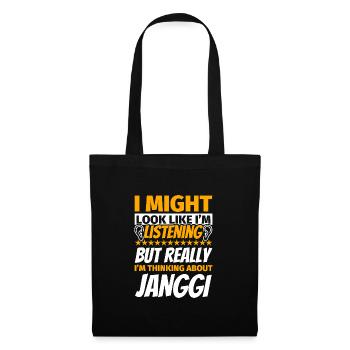Janggi cadeau amusant - Sac en tissu - noir - Devant