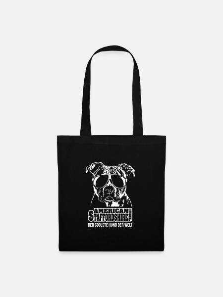 AMERICAN STAFFORDSHIRE cooler Hund Wilsigns - Stoffbeutel - Schwarz
