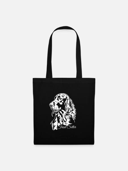 Irish Setter Jagdhund Jagdhunde Hunde Wilsigns - Stoffbeutel - Schwarz