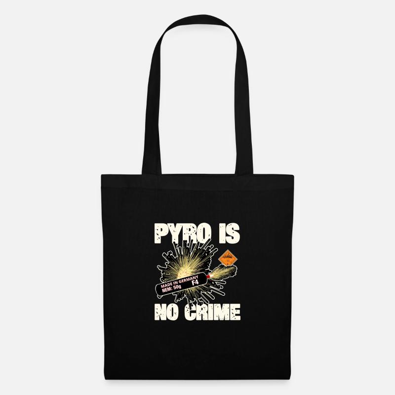 Pyro Is No Crime - Stoffbeutel - Schwarz