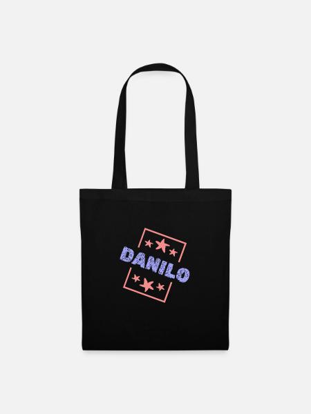 Geschenk für Danilo - Stoffbeutel - Schwarz
