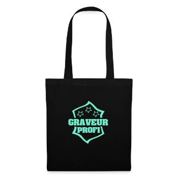Profession Engraver - Tote Bag - black - Front