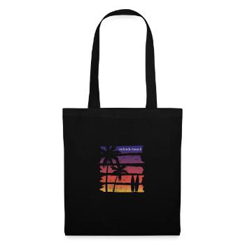 Cool Redondo Beach California Surfing Fan Palm - Stoffbeutel - Schwarz - Vorne