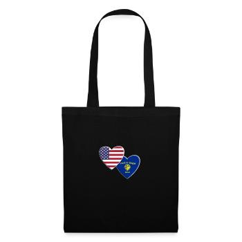 USA American State Of Oregon Flag Patriotic 4th - Tote Bag - black - Front