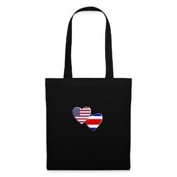 USA American Costa Rica Rican Flag Patriotic - Tote Bag - black - Front