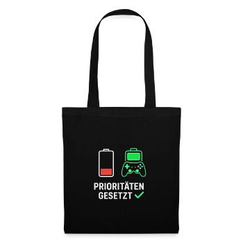Conception de motivation de jeu pour les fans - Sac en tissu - noir - Devant
