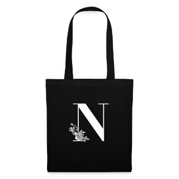 Letter N - Tote Bag - black - Front