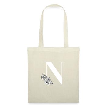 Buchstabe N - Stoffbeutel - Natur - Vorne