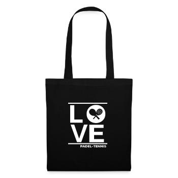 padel padel-tennis padeltennis-love paddle padle - Tote Bag - black - Front
