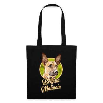 Belgischer Schäferhund Malinois - Stoffbeutel - Schwarz - Vorne