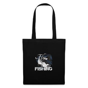 Fly fishing - trout fishing - Tote Bag - black - Front