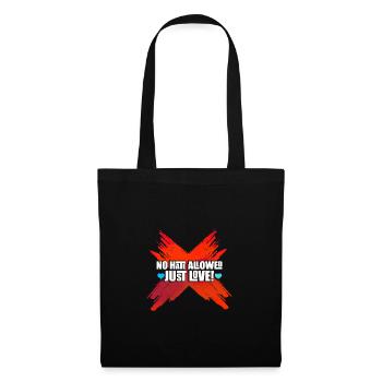 Adorable Hateful n’est pas autorisé Œuvres d’art - Sac en tissu - noir - Devant