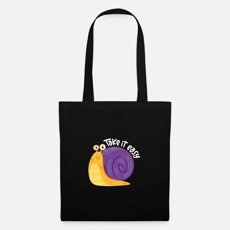 Take it easy - don't get upset - Tote Bag - black
