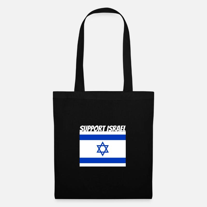 Support Israel - Stoffbeutel - Schwarz