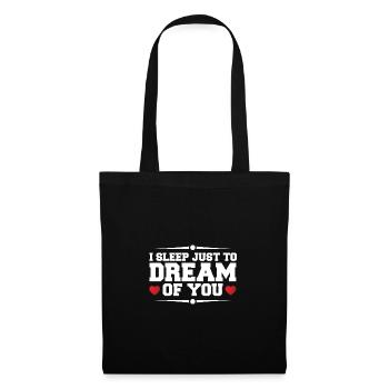 Rêve adorable d’une œuvre d’art de la Saint-Valentin - Sac en tissu - noir - Devant