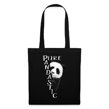 Panda Pure Pandastic Fantastic cool panda bear - Tote Bag - black - Front