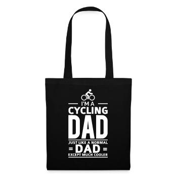 I'M A CYCLING DAD biker bicycle shirt - Tote Bag - black - Front