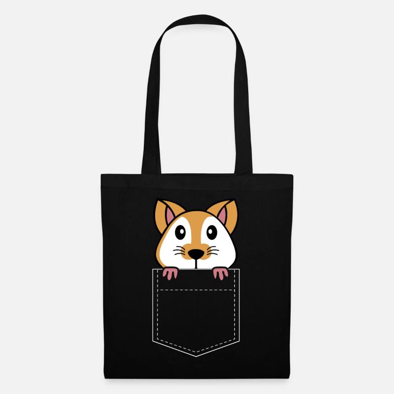 Hamster - Sac en tissu - noir