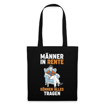Pension Gift Funny Retirement Saying for Men - Tote Bag - black - Front