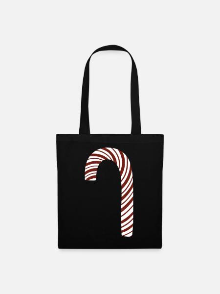 Zuckerstange - Stoffbeutel - Schwarz