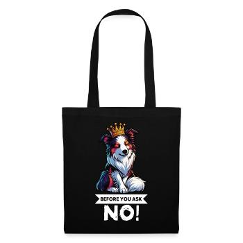 Avant de demander aux Australian Shepherds Aussie Aussies - Sac en tissu - noir - Devant
