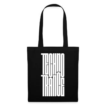 Techno Trance logo design - Tote Bag - black - Front