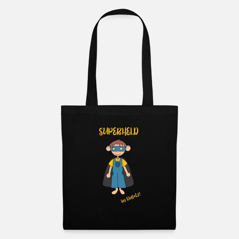 Superheld - Stoffbeutel - Schwarz