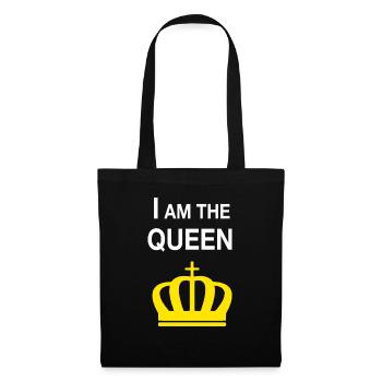 Iam the Queen - Sac en tissu - noir - Devant