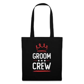 Groom Crew - Stoffbeutel - Schwarz - Vorne