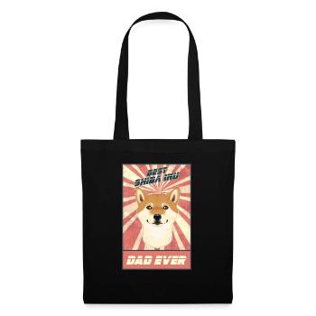 Meilleur père Shiba Inu Jamais Moi Shiba Inu Lover - Sac en tissu - noir - Devant