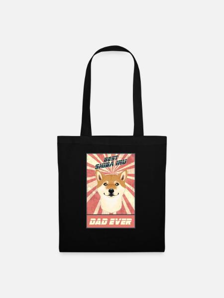 Best Shiba Inu Dad Ever I Shiba Inu Lover - Stoffbeutel - Schwarz
