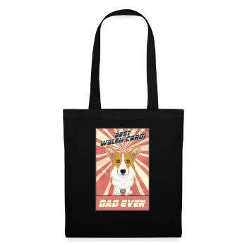 Meilleur père gallois Corgi Ever I Corgi Lover - Sac en tissu - noir - Devant