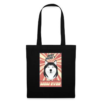 Best Siberian Husky Mom Ever I Husky Lover - Stoffbeutel - Schwarz - Vorne