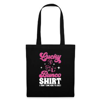 Jeu de dés Bunco - Sac en tissu - noir - Devant