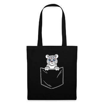 Snow leopard - Tote Bag - black - Front