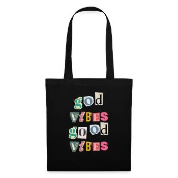 "God Vibes T-Shirt - Positive gifts Designs” - Tote Bag - black - Front
