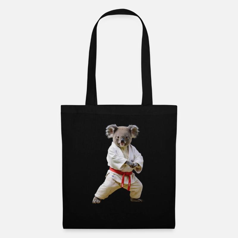Sport Koala - Stoffbeutel - Schwarz