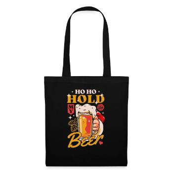 Noel hoho tient ma bière Santa Claus - Sac en tissu - noir - Devant