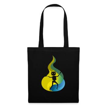 Robot Cyborg Robotique - Sac en tissu - noir - Devant