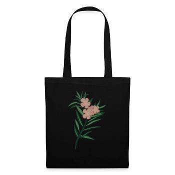 Pink Branch Oleander Flower - Tote Bag - black - Front